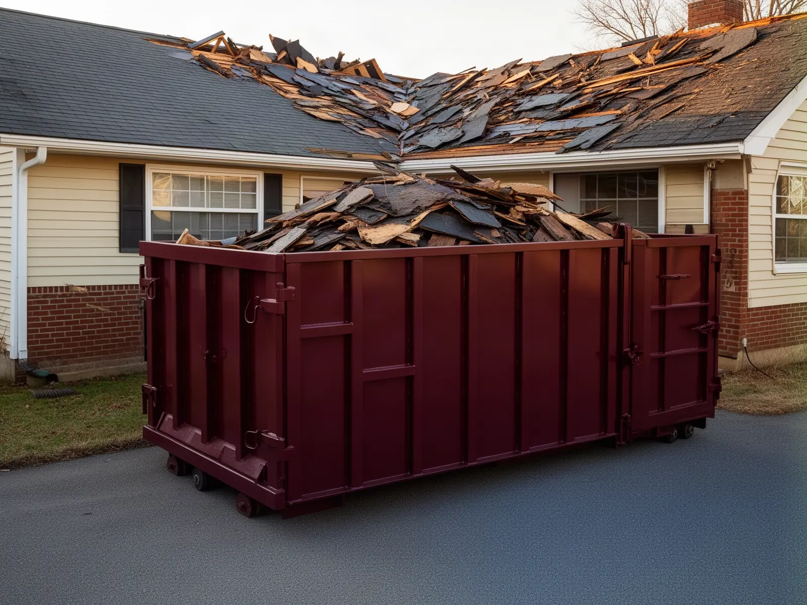 Roll-off dumpster from Big Bear Dumpster Rental Co. in San Bernardino, CA